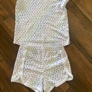 Kids Heart Print Pajama Set Roller Rabbit 12